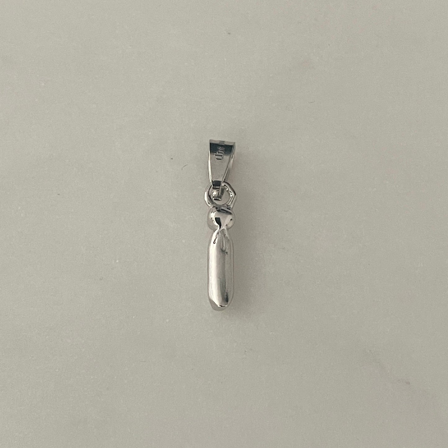 the BUBBLE LETTER charm