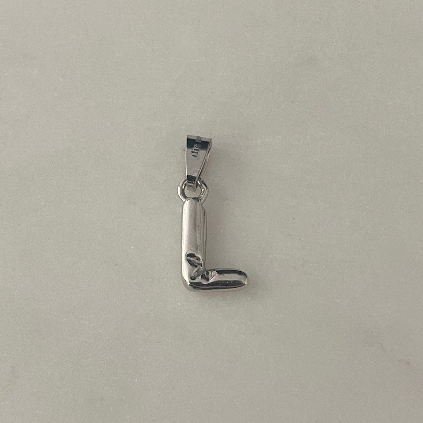 the BUBBLE LETTER charm