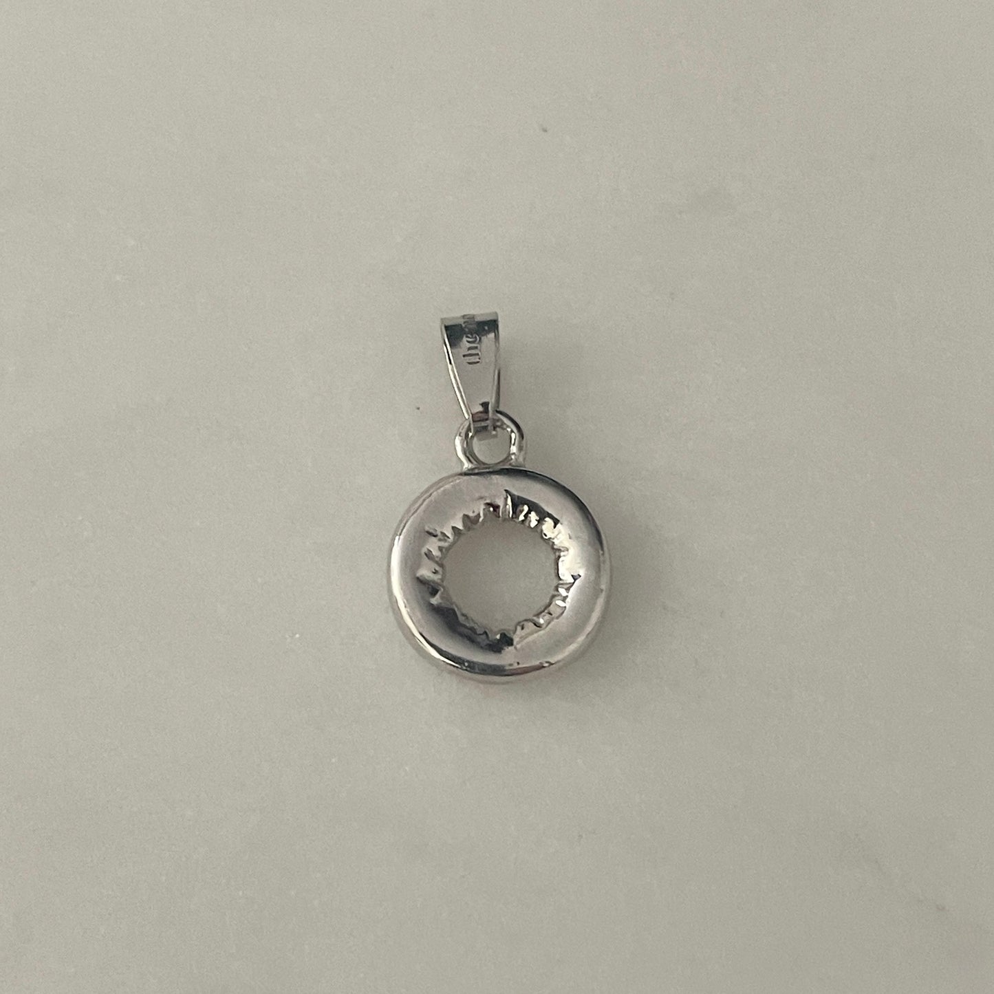 the BUBBLE LETTER charm
