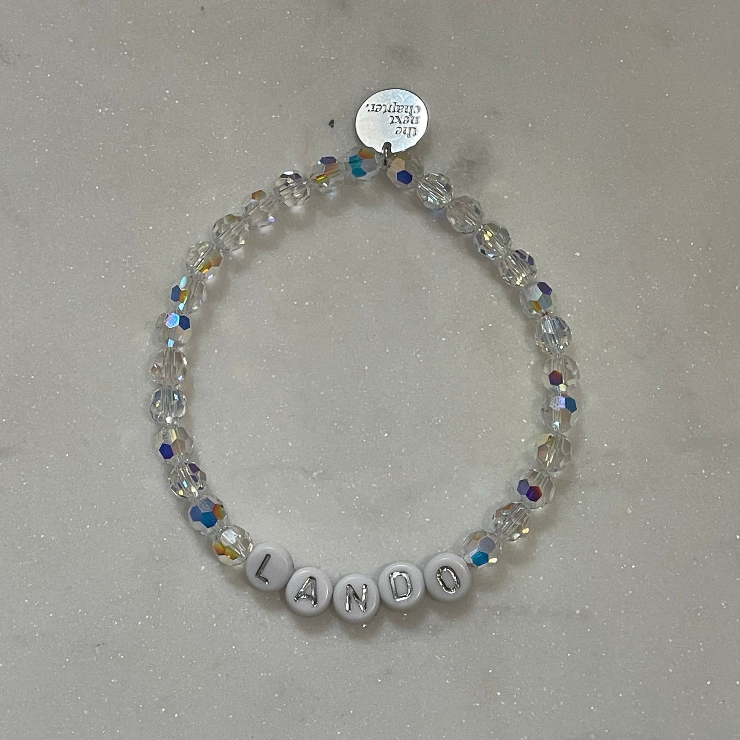 the SAY IT IN WORDS beaded bracelet