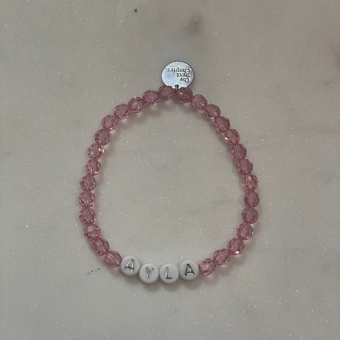 the SAY IT IN WORDS beaded bracelet
