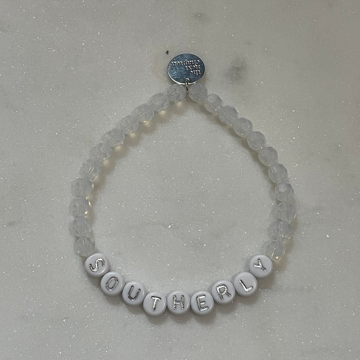 the SAY IT IN WORDS beaded bracelet